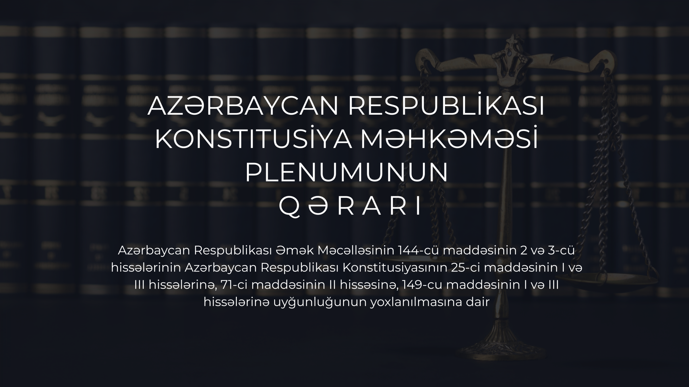 Qanunvericilik Qanunvericilik